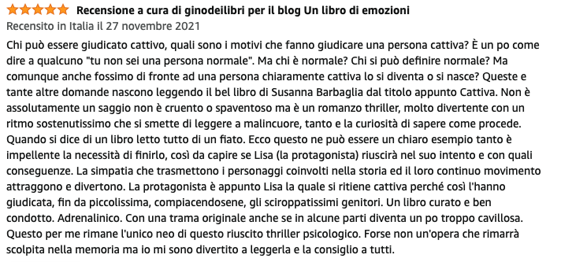 Recensione Cattiva